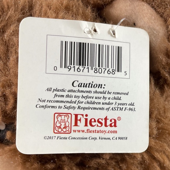 Fiesta Great Wolf Lodge Teddy Bear Brown Tan Sitting Stuffed Animal 2017 12" NWT - Picture 8 of 13